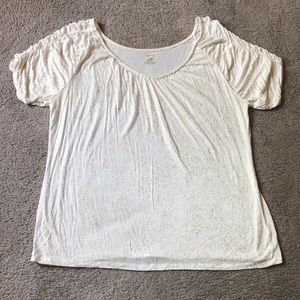 Women’s off white/gold blouse